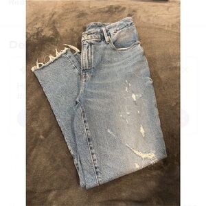 Jeans Good American Distressed Cropped Jeans